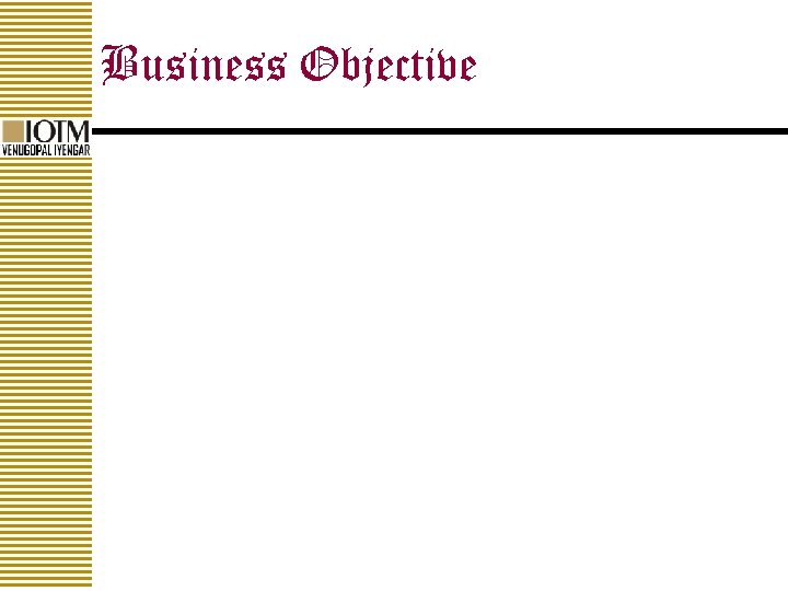 Business Objective 