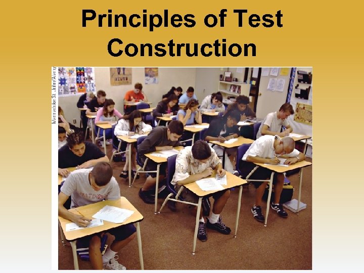 Principles of Test Construction 