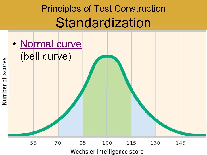 Principles of Test Construction Standardization • Normal curve (bell curve) 