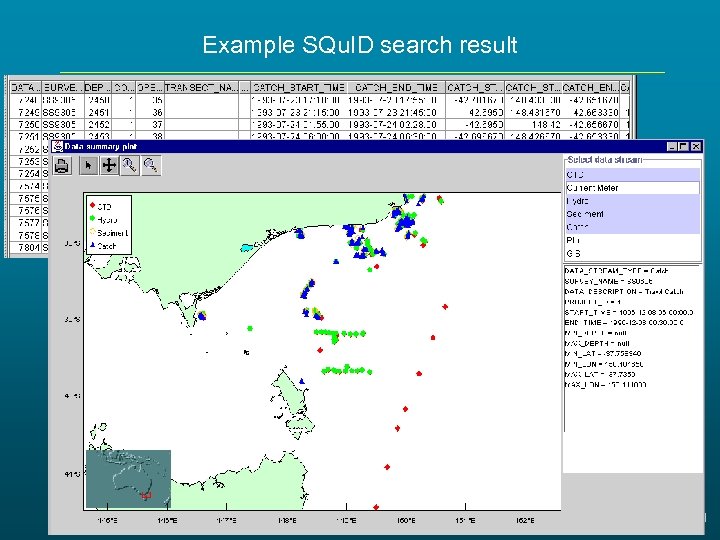 Example SQu. ID search result 