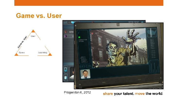 Game vs. User Progenitor-X, 2012 