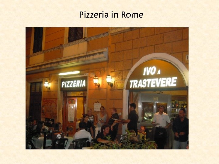 Pizzeria in Rome 