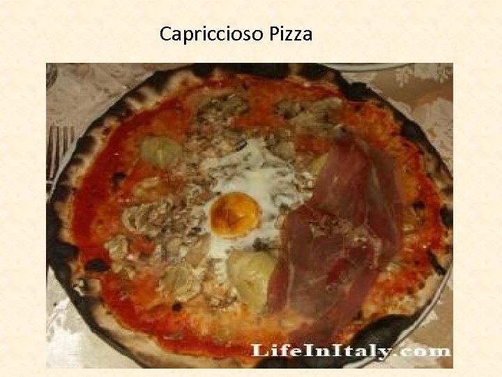 Capriccioso Pizza 