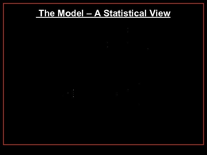 The Model – A Statistical View 