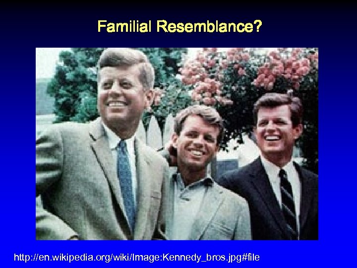 Familial Resemblance? http: //en. wikipedia. org/wiki/Image: Kennedy_bros. jpg#file 