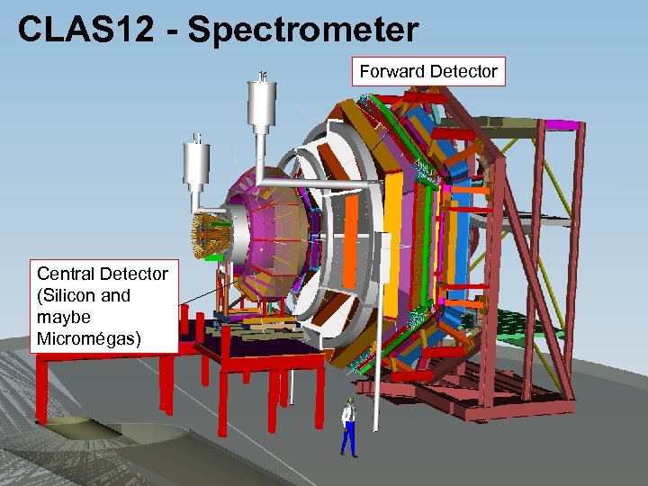 CLAS 12 - Spectrometer Forward Detector Central Detector (Silicon and maybe Micromégas) 