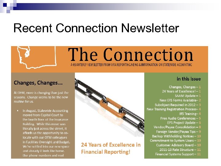 Recent Connection Newsletter 