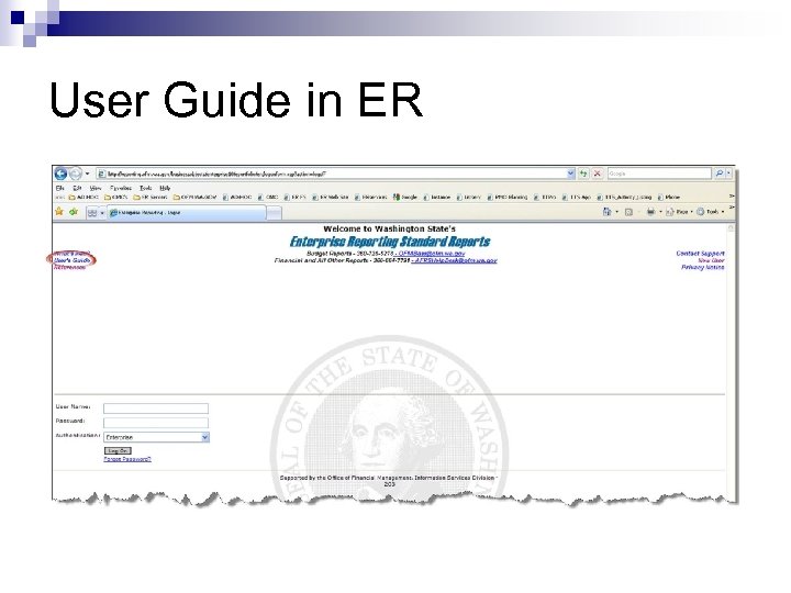 User Guide in ER 