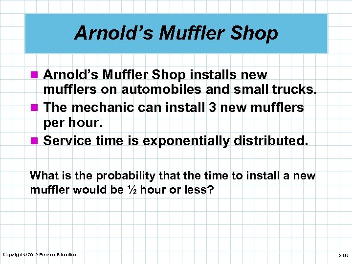 Arnold’s Muffler Shop n Arnold’s Muffler Shop installs new mufflers on automobiles and small