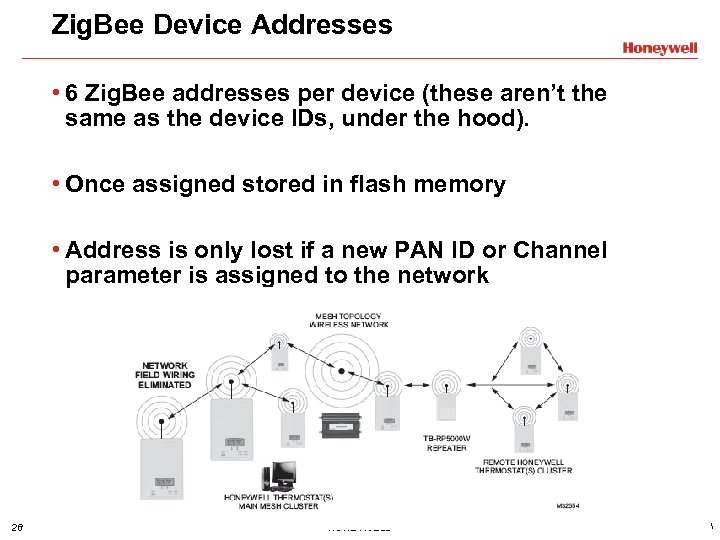 Zig. Bee Device Addresses • 6 Zig. Bee addresses per device (these aren’t the