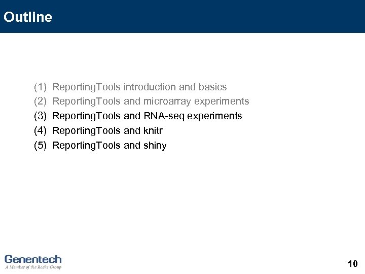 Outline (1) (2) (3) (4) (5) Reporting. Tools introduction and basics Reporting. Tools and