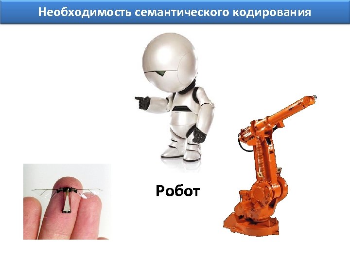 Необходимость семантического кодирования Робот 