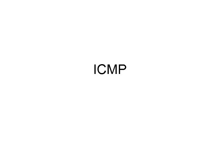 ICMP 