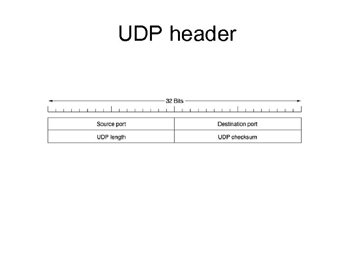 UDP header 