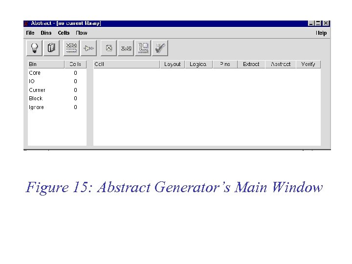 Figure 15: Abstract Generator’s Main Window 