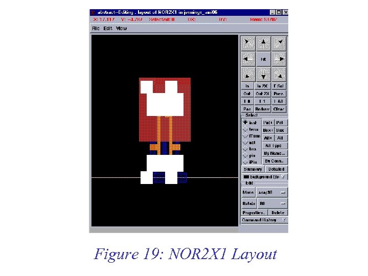 Figure 19: NOR 2 X 1 Layout 