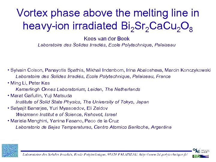 Vortex phase above the melting line in heavy-ion irradiated Bi 2 Sr 2 Ca.