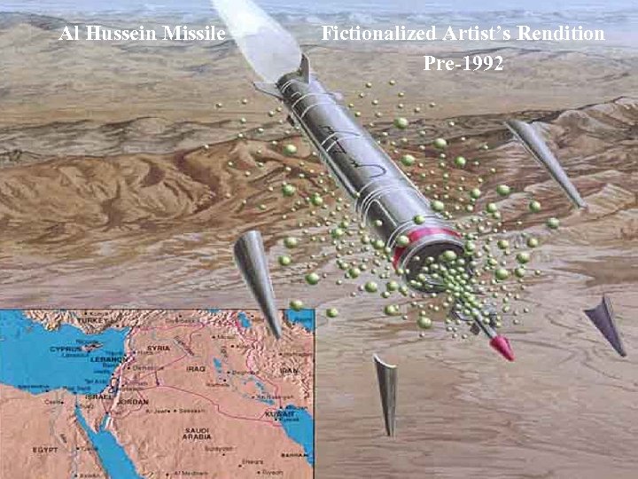 Al Hussein Missile Fictionalized Artist’s Rendition Pre-1992 