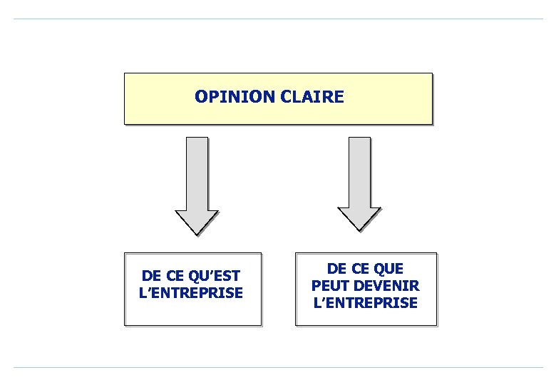 OPINION CLAIRE DE CE QU’EST L’ENTREPRISE DE CE QUE PEUT DEVENIR L’ENTREPRISE 