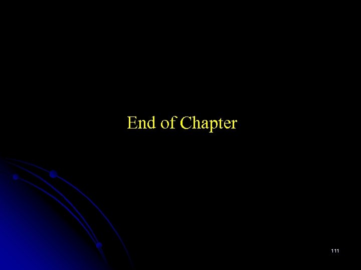 End of Chapter 111 