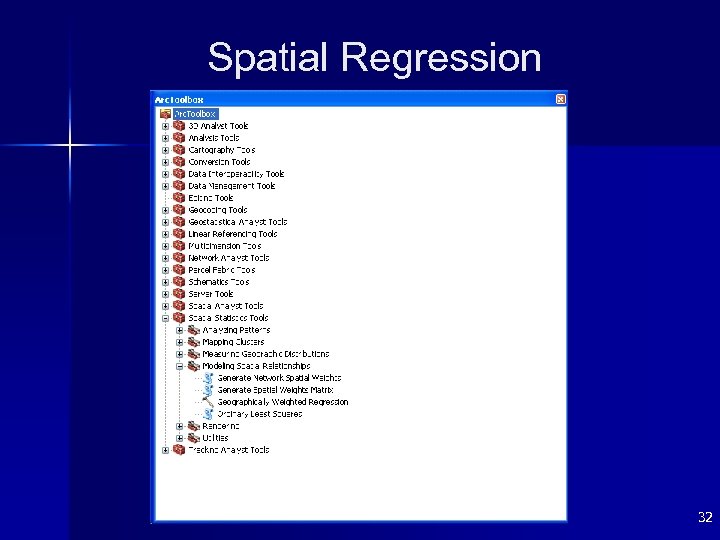 Spatial Regression 32 