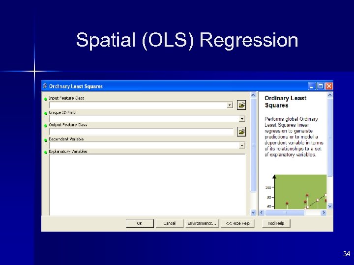 Spatial (OLS) Regression 34 