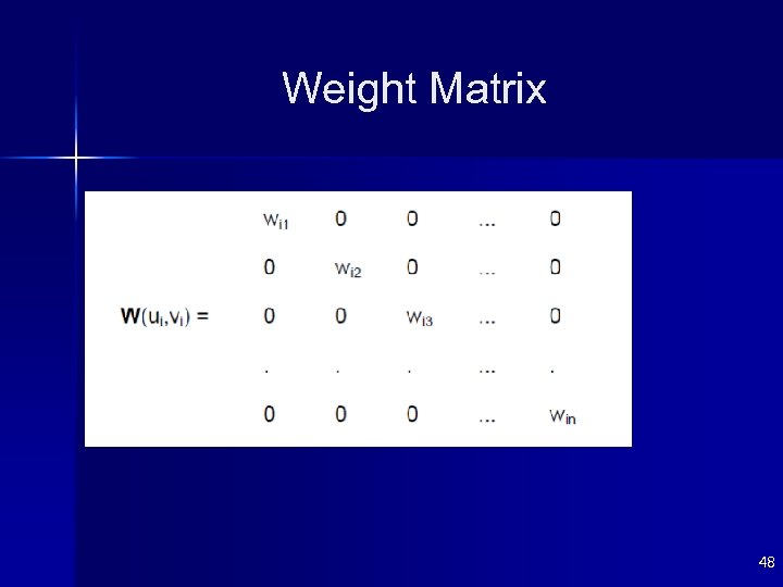 Weight Matrix 48 
