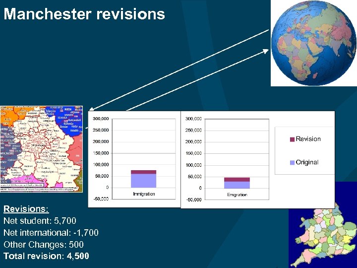 Manchester revisions Revisions: Net student: 5, 700 Net international: -1, 700 Other Changes: 500