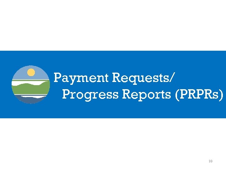 Payment Requests/ Progress Reports (PRPRs) 33 