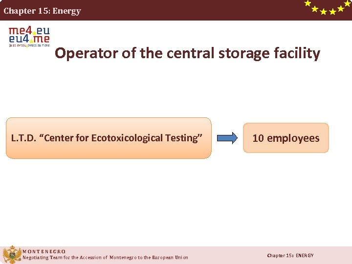 Chapter 15: Energy Operator of the central storage facility L. T. D. “Center for