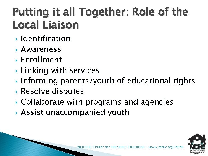 Putting it all Together: Role of the Local Liaison Identification Awareness Enrollment Linking with