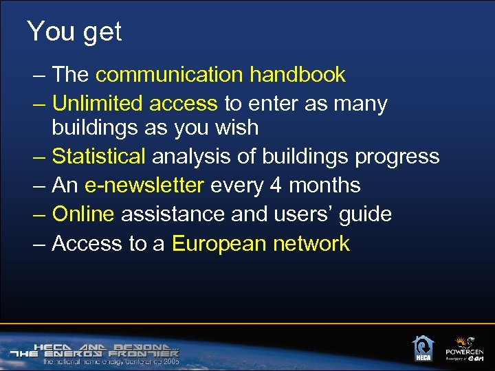 You get – The communication handbook – Unlimited access to enter as many buildings