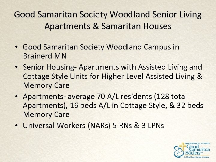 Good Samaritan Society Woodland Senior Living Apartments & Samaritan Houses • Good Samaritan Society
