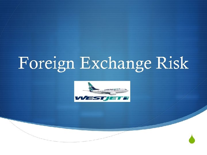 Foreign Exchange Risk S 