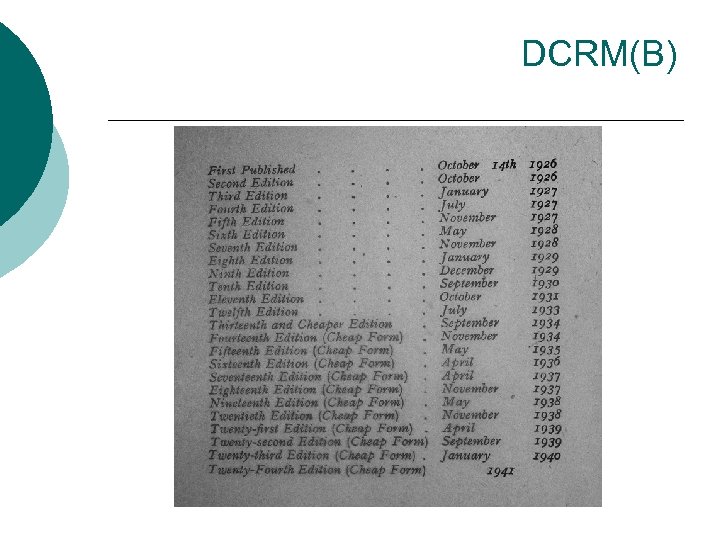 DCRM(B) 