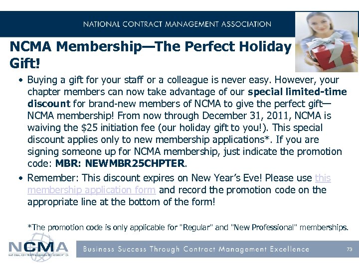 NCMA Membership—The Perfect Holiday Gift! • Buying a gift for your staff or a