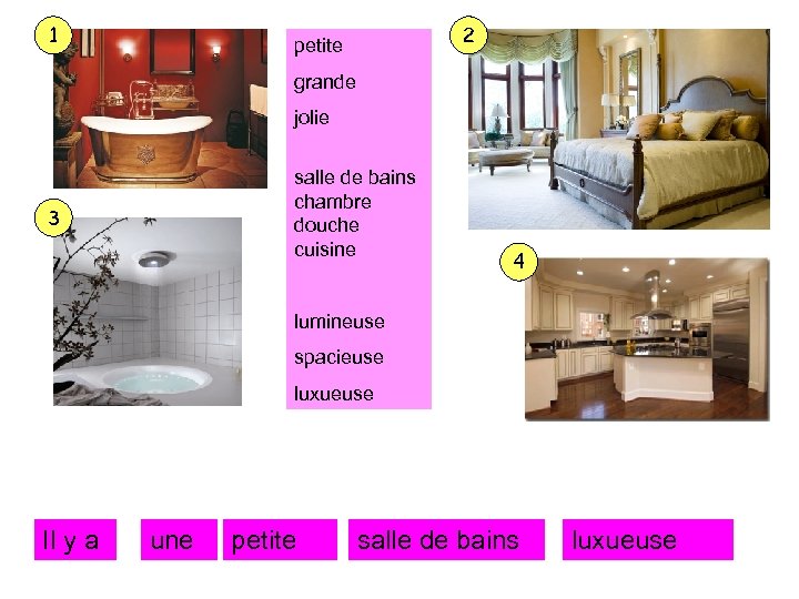 1 2 petite grande jolie salle de bains chambre douche cuisine 3 4 lumineuse