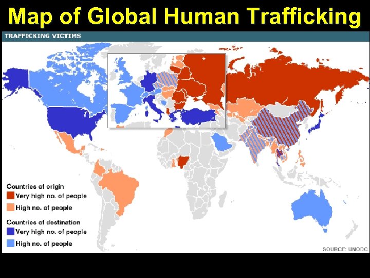 Map of Global Human Trafficking 