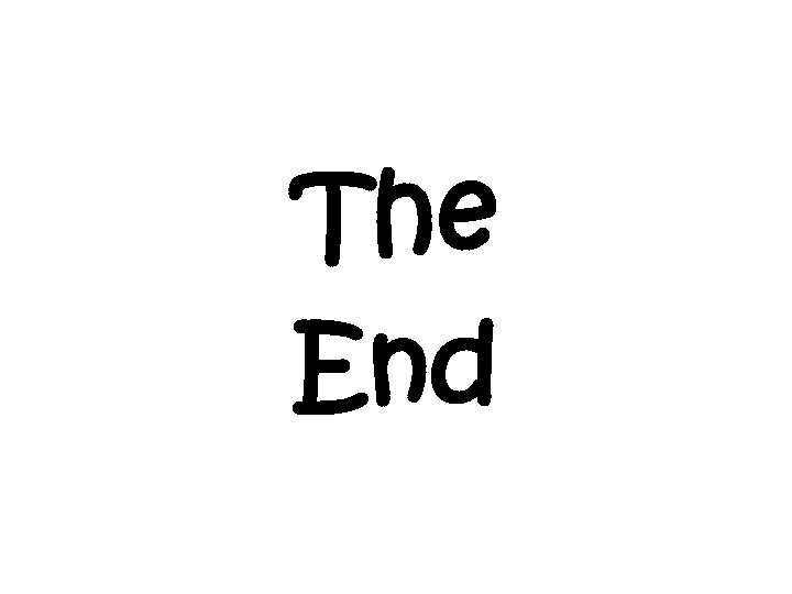 The End 