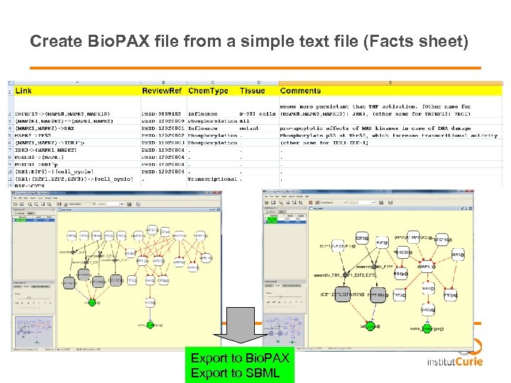 Create Bio. PAX file from a simple text file (Facts sheet) Export to Bio.