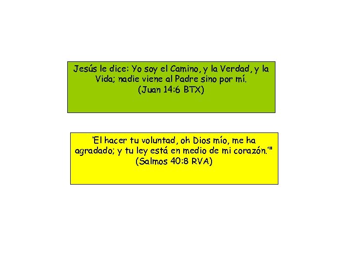 Jesús le dice: Yo soy el Camino, y la Verdad, y la Vida; nadie