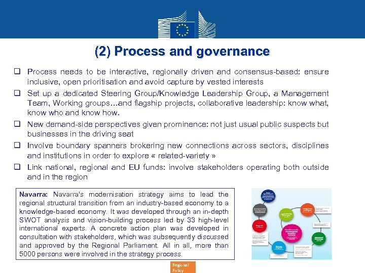 (2) Process and governance q Process needs to be interactive, regionally driven and consensus-based: