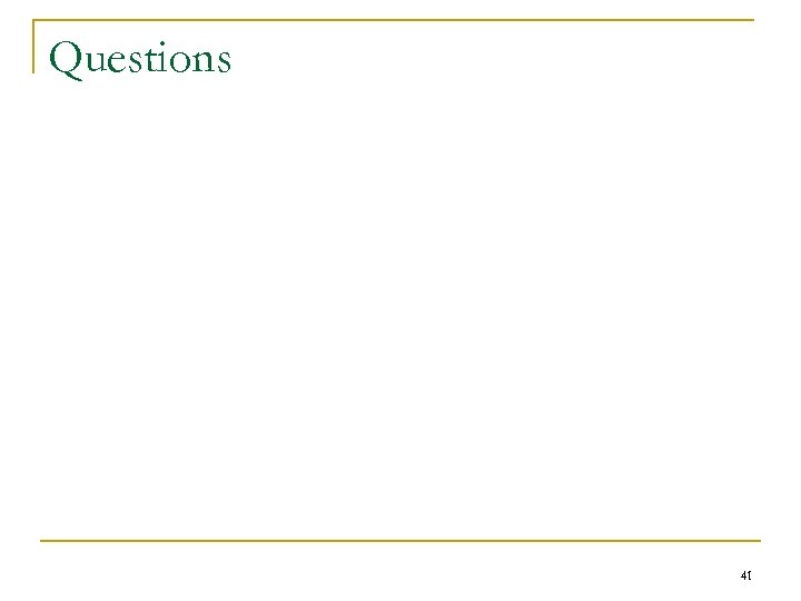 Questions 41 