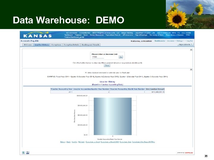 Data Warehouse: DEMO 36 