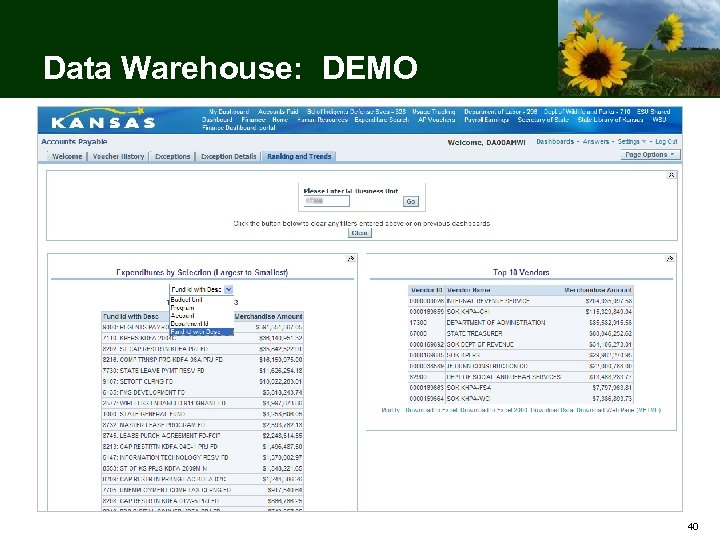 Data Warehouse: DEMO 40 