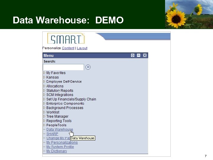 Data Warehouse: DEMO 7 