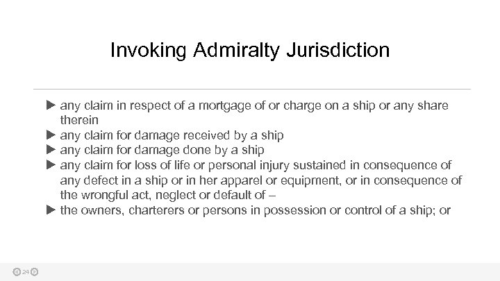 Invoking Admiralty Jurisdiction any claim in respect of a mortgage of or charge on