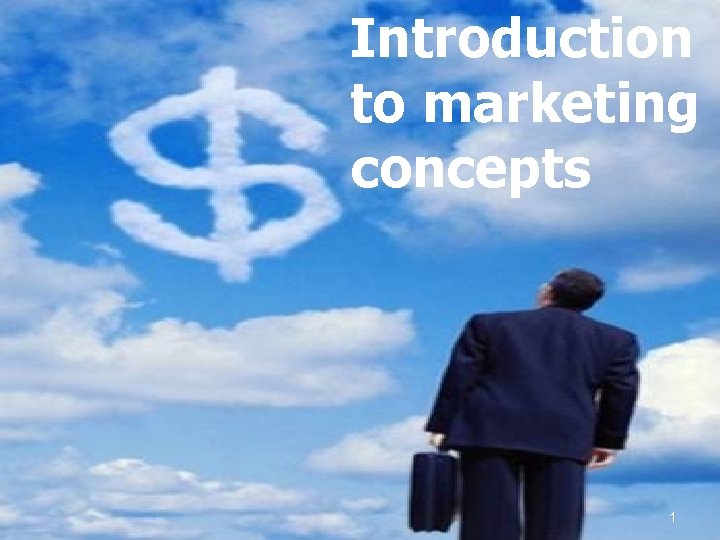Introduction Problem Solving to marketing concepts 1 