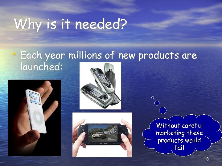 Why is it needed? • Each year millions of new products are launched: Without
