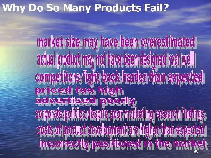 Why Do So Many Products Fail? 80 
